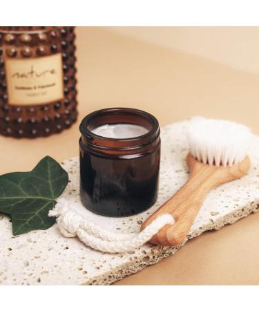 Yishik 4 oz Amber Glass Round Jars with Black Lids 6 Pack Empty Cosmetic Jars Face Cream Storage Containers for Powder Lotion Beauty Products Travel Favors Amber-4oz - Buy Online on SooperMarket.com