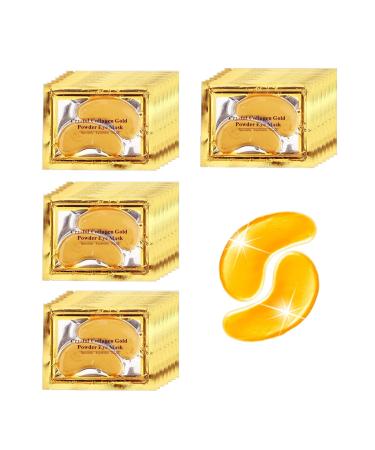 Adofect Collagen Powder Eye Mask 29 Pairs Gold Under Eye Gel Pads  Hyaluronic Acid Under Eye Mask Gel Patches for Puffy Eye Reducing Dark Circles  Eye Bags  Wrinkle  Refresh Your Eyes  Gold