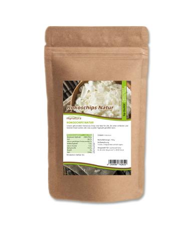 Mynatura kokoschips naturell i chips i coconut i snack i natural lactose i topping i vegan i bake i cook i bag (2x 1000g)