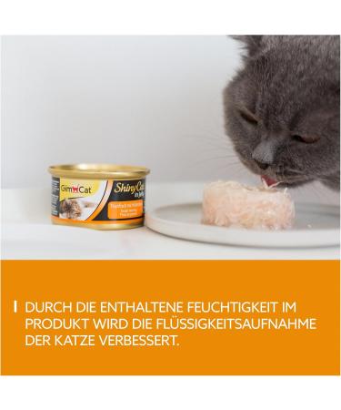 Gimcat Shinycat in Jelly Tuna & Chicken - Premium Wet Cat Food (24 x 70g) with Fish & Taurine - International Shipping Available - Buy Online on SooperMarket.com
