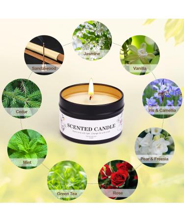 Fragrance Candle Gift Set for Women & Men | 9 x 75g Soy Wax Aromatherapy | Long-Lasting 180 Hours | Perfect for Christmas & Birthday Gifts - Buy Online on SooperMarket.com