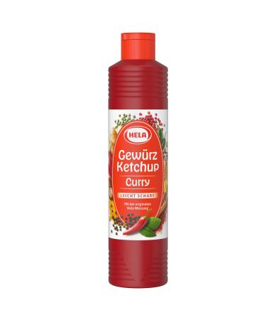 Hela Ketchup Curry Leicht Scharf Slightly Hot 800ML Slightly Hot 800 ml (Pack of 1)