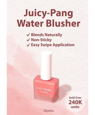 A'PIEU JUICY-PANG WATER BLUSHER (PK04) - Dewey Grapefruit Pearl | Moisturizing & Easy Blending K-Beauty Blusher - Buy Online on SooperMarket.com