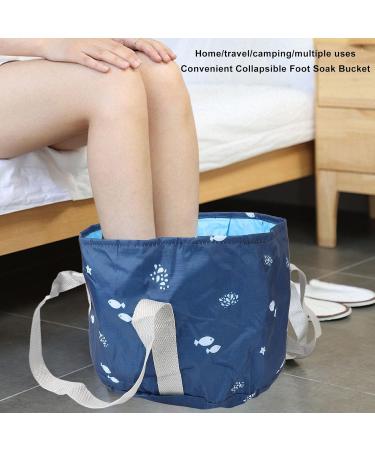 Verdant Touch Foot Bath Basin Portable Travel Foot Bath Tub Collapsible Basin for Outdoor Picnic Navy Whale - Buy Online on SooperMarket.com