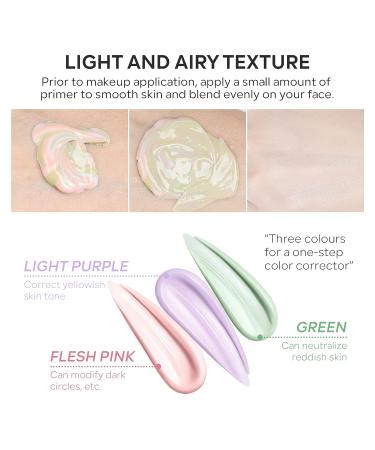 FREEORR Color Correcting Pore Primer SPF 50 - Oil Control Tone Correcting Face Base for Redness & Invisible Pores - Buy Online on SooperMarket.com