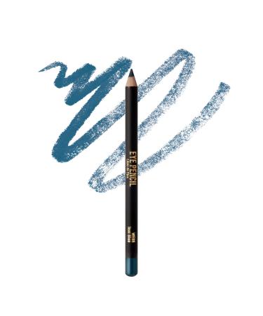 kiss new york Professional Slim Eye Pencil  Creamy Soft Eye Liner  Smooth Long-Lasting Rich Eyeline Color  Natural Eye Makeup  Water-Resistant (Teal Blue)