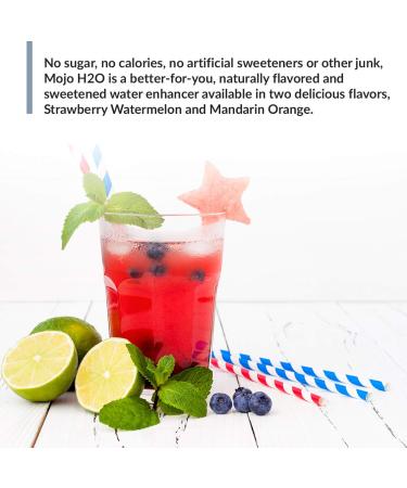 Mojo H2O Natural Water Enhancer Drops with B Vitamins and Electrolytes - Energy Support, Sugar-Free, Zero Calories - Mandarin Orange Flavor (4 pk) - Buy Online on SooperMarket.com