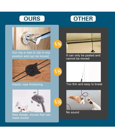 Kalimdor Interactive Cat Feather Toy: Retractable Teaser for Indoor Cats - Fun Exercise and Mental Stimulation - 1 Pack - Buy Online on SooperMarket.com
