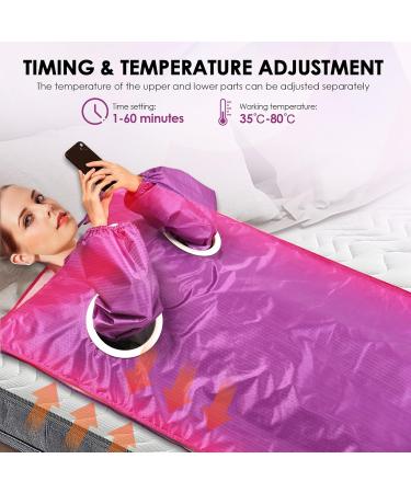 Buy HlieeeoSfcn Infrared Sauna Corner: 2-Zone Portable Heating Blanket with Remote Control | Professional Detox Therapy | International Shipping Available - Buy Online on SooperMarket.com
