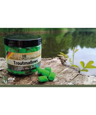 Zite Fishing Troutmallows - Premium Marshmallow Trout Bait - Intense Flavors & Bright Colors - 40g - Ideal for Mixing with Natural Baits - Buy Online on SooperMarket.com