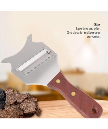 Topyond Truffle Grater - Stainless Steel Chocolate & Cheese Razor with Ergonomic Wooden Handle | Curly Winder for Easy Grating | Ideal for Food Enthusiasts - Buy Online on SooperMarket.com