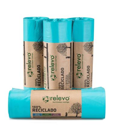 Relevo 60 pieces garbage bags 20 L - 100% recycled garbage bags D - 20 L