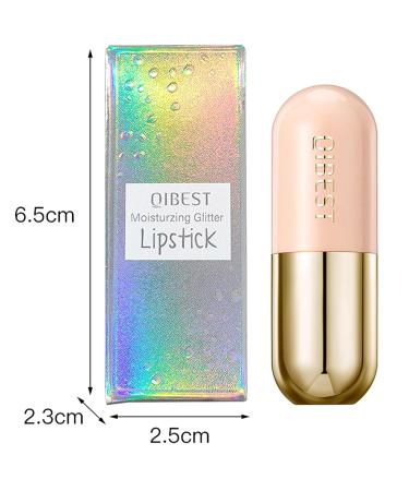 Shop Aderier 3PCS Glimmer Balm - Vegan pH Color Changing Lip Balm & Glitter Confetti | Hydrate & Plump Pink Shimmer Lipstick - International Shipping Available - Buy Online on SooperMarket.com