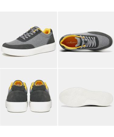 OrthoComfoot Men's Arch Support Sneakers for Plantar Fasciitis & Achilles Tendonitis - Grey, Size 13 W - Buy Online on SooperMarket.com