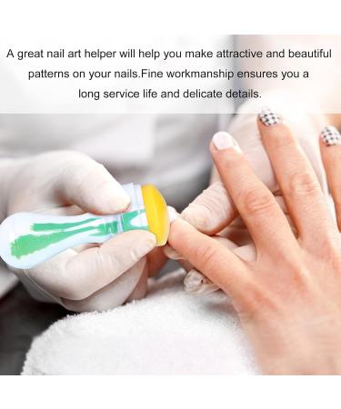 Minkissy Silicone Nail Stamp & Scraper - Clear Nail Art Stamping Tool for Acrylic Manicure 8x3cm - Buy Online on SooperMarket.com