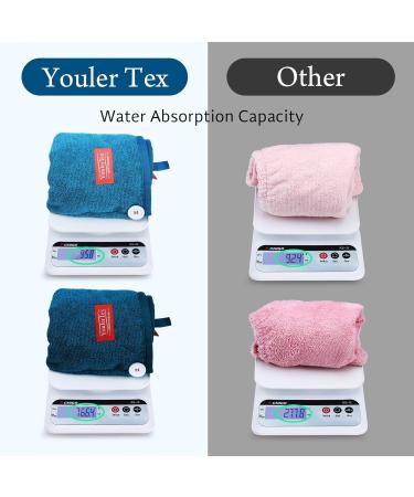 YoulerTex Microfibre Hair Towel Wrap: 2Pack Hair Turban Super Absorbent Rapid Drying Microfiber Towel for Women Curly Long Wet Plopping Hair Girls Head Towelling Large Anti-Frizz (Lilac Purple) - Buy Online on SooperMarket.com