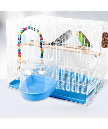 YNC Bird Cage Bathtub Shower Box - Clear Hanging Bird Tub for Cockatiel, Parakeet & Small Pet Birds - Buy Online on SooperMarket.com