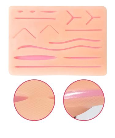 Suture Practice Pads 3 Layer with 14 Wounds - 5x7 Suture Practice Kit for Medical Training by Students and Veterinarians - Buy Online on SooperMarket.com