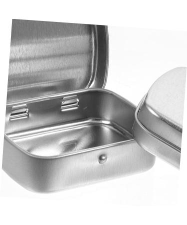 STOBOK 10pcs Boxes Mini Storage Tin Box The Christmas Candle Small Tin with Lid Storage Boxes with Lids Jar Silver 6.00X4.70X1.50CM - Buy Online on SooperMarket.com
