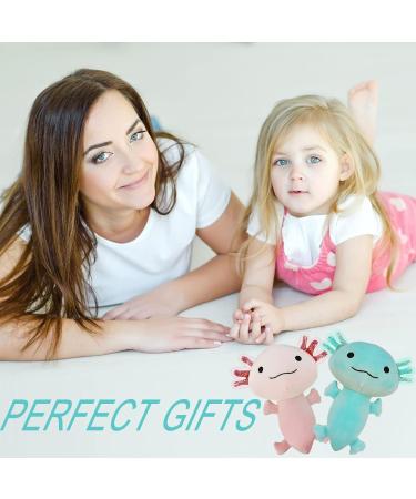 YILITI Axolotl Stuffed Animal Toy 9.8 Inch - Cute Soft Plush Doll for Boys and Girls (Blue) - Perfect Birthday Gift - Buy Online on SooperMarket.com
