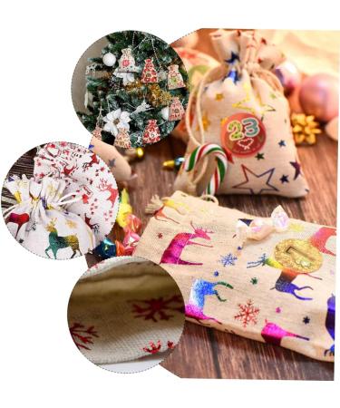 PLAFOPE Chrismas Bags 16pcs Candy Buggy Bag Candy Bags Christmas Linen Bags Christmas Bag Cute Christmas Deer - Buy Online on SooperMarket.com