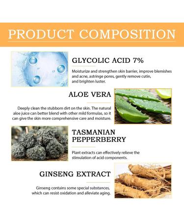 Glycolic Acid 7% Toning Solution - Skin Resurfacing Treatment - Buy Online on SooperMarket.com