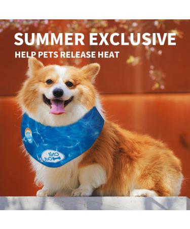 ALL FOR PAWS Chill Out Ice Bandana - Large | Cool Your Dog Down Internationally - Buy Online on SooperMarket.com