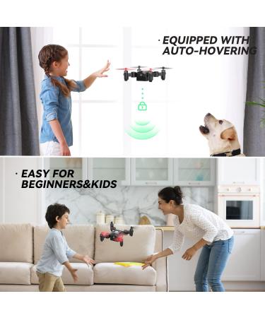 Holy Stone HS190 Foldable Mini Nano RC Drone for Kids - Portable Pocket Quadcopter with Altitude Hold, 3D Flips, Headless Mode - Easy to Fly for Beginners - Black - Buy Online on SooperMarket.com