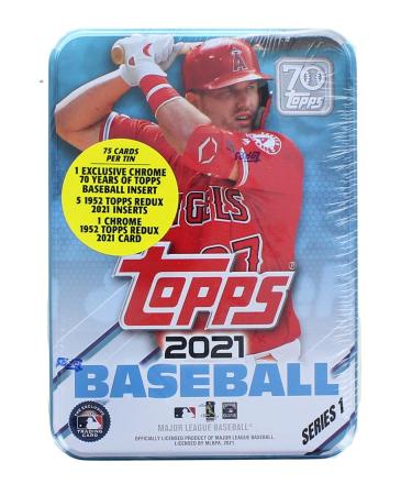 2021 Topps Series 1 Baseball Tin: 75 Cards
