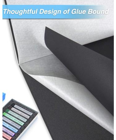 Professional Soft Pastel Paper Pad | 12X16 Inches | Black Paper | 230gsm | 24 Sheets | 2 Pack - Buy Online on SooperMarket.com