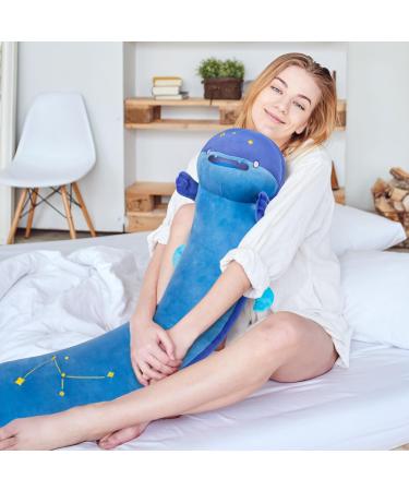 Mewaii 110cm Soft Plush Kitten Pillow | Cute Black Star Cat Stuffed Toy | Ideal Cuddly Gift for All Ages - Buy Online on SooperMarket.com