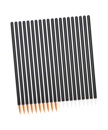 BELLIFFY 100pcs Disposable Eyelash Brush Cosmetic Brush Makeup Eyeliner Flat Eyeliner Brush Plastic