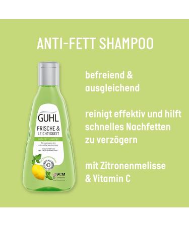 Guhl Freshness & Lightness Anti-Fat Shampoo - 4 x 250ml for Oily & Normal Hair - International Shipping Available - Buy Online on SooperMarket.com