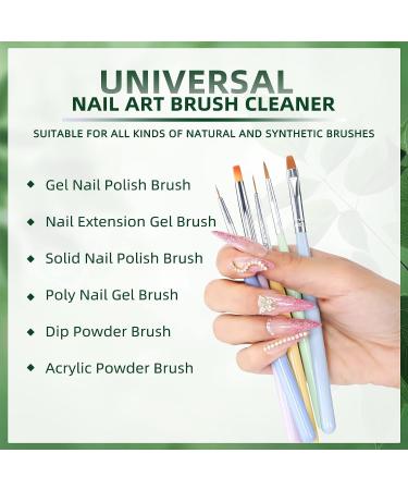 Morovan Nail Brush Cleaner - 8oz Restorer for Acrylic, Gel, Paint & Kolinsky Brushes - Buy Online on SooperMarket.com
