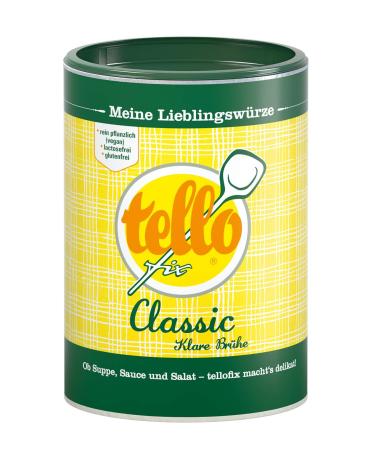 Tellofix Classic clear broth - versatile vegetables broth as a universal spice agent to refine - low calorie - 1 x 220 g 220 g (1 Pack)