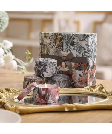 Fragrance Candles Gift Set - 4 Aromatherapy Soy Wax Candles | 120 Hours Burn Time | Perfect Decor & Gifts for Women - Buy Online on SooperMarket.com