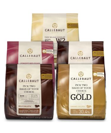 Callebaut Custom | Pick 2 Flavours | Recieve 1x400g Bag of Each Choice
