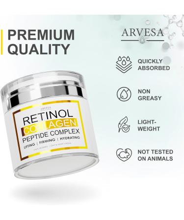 Retinol Cream for Face - Face Moisturizer with Collagen and Peptide Complex - Day and Night Face Cream - Anti Aging Skincare Facial Cream - Wrinkle Cream for Women and Men - Neck & D collet Skin Care Unscented 52 ml (Pack of 1) - Buy Online on SooperMarket.com