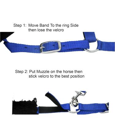 YOU Muzzle for Horse Pasture | Royal Blue Cob Size | Best International Shipping - Buy Online on SooperMarket.com