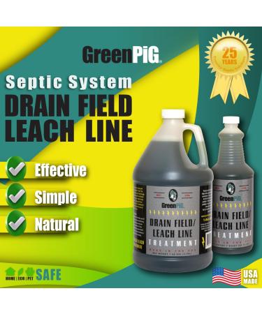 Buy GREEN PIG Drain and Leach Field Treatment - Fast Clog Clearance Odor Removal & Septic Tank Solution - International Shipping Available - Buy Online on SooperMarket.com