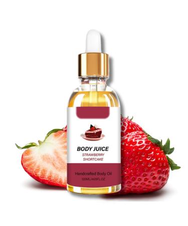 Strawberry Shortcake Body Oil Handcrafted Body Oil Body Juice Oil Body Moisturiser Facial Oil Body Oil for Dry Skin Hydrating & Nourishing Skin Firming Relaxation Fresh Smell