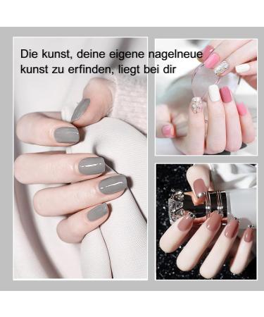 Lke Schellack Nailack Starter Set with 72W Lamp | 6 Colors Gel Nail Polish Base & Top Coats | DIY Soft Nail Art Decoration - Buy Online on SooperMarket.com