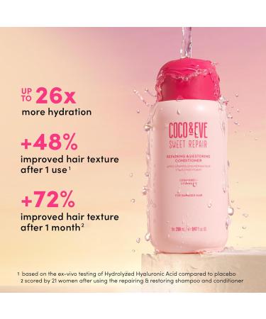 Coco & Eve Repairing Conditioner - Hydrate & Restore Dry Damaged Hair | Anti Breakage & Split Ends | For All Hair Types (9.47 Fl Oz) - Shop Internationally - Buy Online on SooperMarket.com