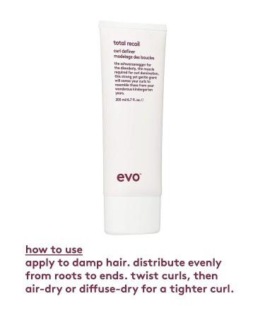 EVO Total Recoil Curl Definer - Strong Hold Moisturizing Cream - Defines Curls, Reduces Frizz, Controls Humidity - 6.70 Fl Oz - Buy Online on SooperMarket.com