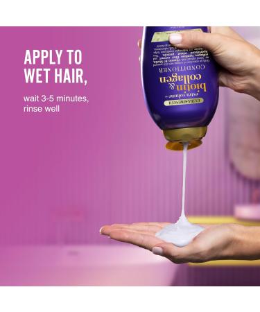 OGX Extra Strength Biotin & Collagen Conditioner 13 fl oz | Sulfate-Free for Thicker Fuller Hair - International Shipping Available - Buy Online on SooperMarket.com