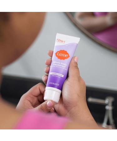 Lume Whole Body Deodorant - Invisible Cream Tube - 72 Hour Odor Control - Aluminum Free Baking Soda Free Skin Safe - 3.0 ounce (Soft Powder) Soft Powder 3 Ounce (Pack of 1) - Buy Online on SooperMarket.com