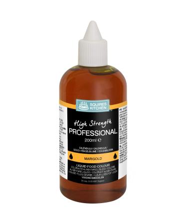 Squires Kitchen Marigold Tangerine Professional Edible Food Colour Liquid 200ml