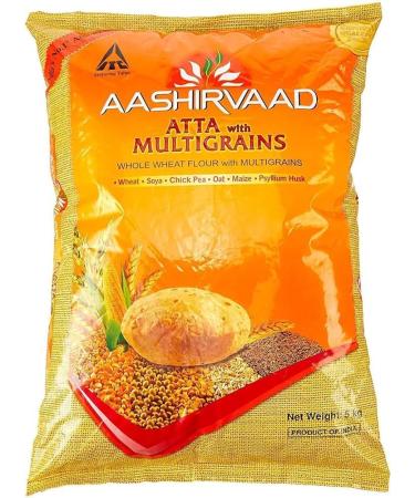 Aashirvaad Atta Multigrain - 10 kg | Blend of Wholesome Grains for Healthy Living | 100% Pure and Natural | Soft & Fluffy Rotis - Buy Online on SooperMarket.com