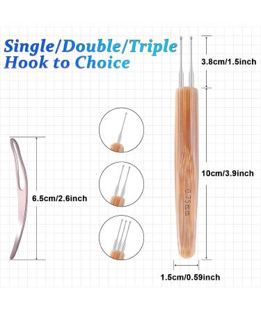 6PCS Durable 0.75mm Dreadlock Crochet Needle Set | Interlocking Tool for Maintaining Real Dread Locs - Buy Online on SooperMarket.com