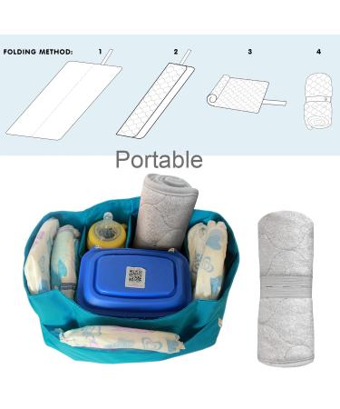 Waterproof Changing Pad Liners 26 x 13 - Hypoallergenic & Reusable - 3 Pack Portable Baby Diaper Change Mat - Gray - Buy Online on SooperMarket.com